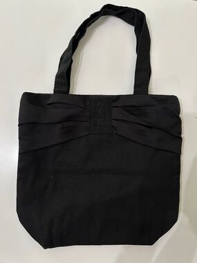 YSL Yves Saint Laurent Black Canvas Tote Bag
